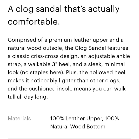 Everlane White Clog Sandals - Picture 6 of 7